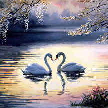 Svanar i Kärlek Jigszawa Puzzle