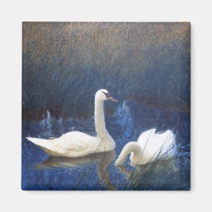 Svanar i Reeds, Bruno Liljefors Magnet