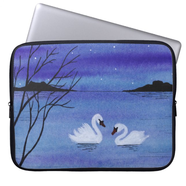 Svanar Laptop Fodral (Framsidan)