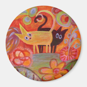 Svanar och katter magnet