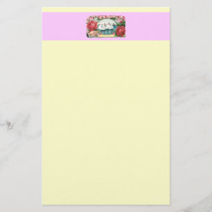 Svanar och Ro Vintage Art Stationery Brevpapper