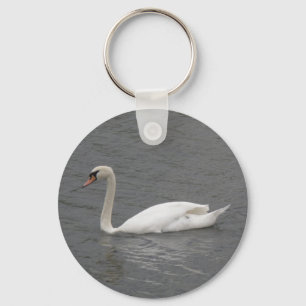 Svanar på floden Keychain Nyckelring