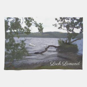 Svanar på Loch Lomond Kökshandduk