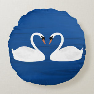 Svanar Pillow Rund Kudde