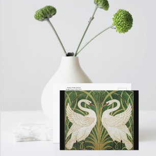 Svanar Rush Iris Walter Crane Vykort