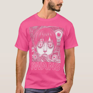 Svanar ursprungliga estetiskt Fläkt-design T Shirt
