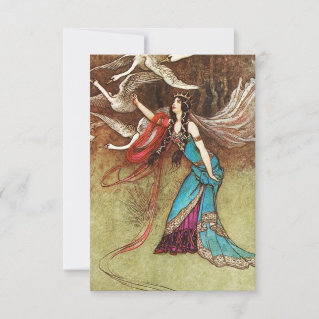 Svandrottninginbjudningar Inbjudningar (Framsida)