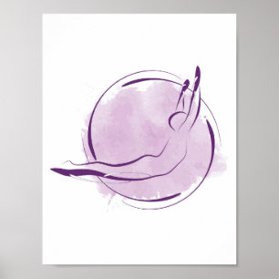 Svandyken Pilates poserar minsta Pilates poserar Poster