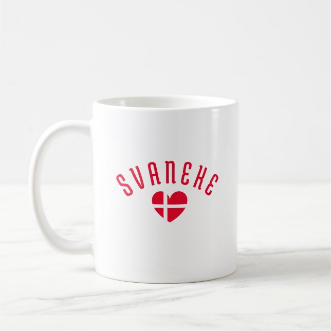 SVANEKE Danmark Heart Kaffemugg (Vänster)