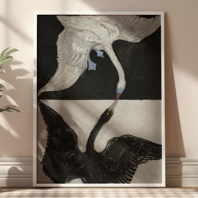 Svanen av Hilma Af Klint Vintagekonst Poster (Skapare uppladdad)