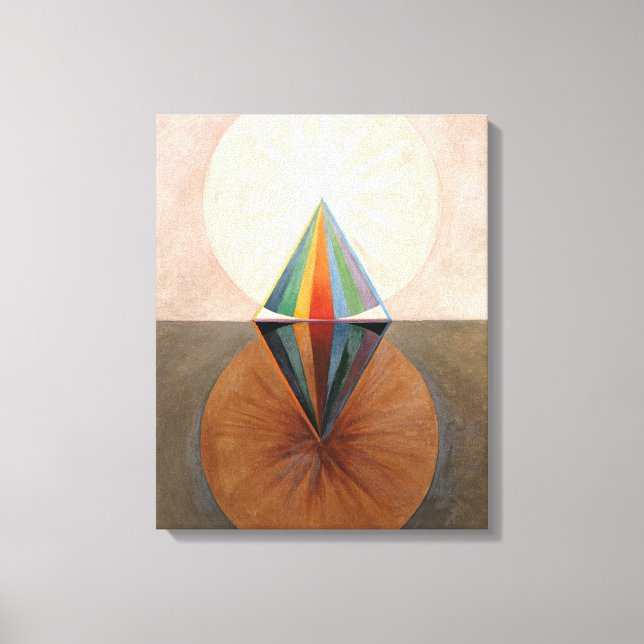 Svanen, grupp IX, nr 12 av Hilma af Klint Canvastryck (Framsida)