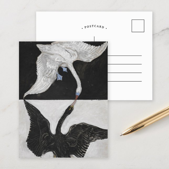 Svanen, Nr 1 | Hilma af Klint Vykort (Skapare uppladdad)