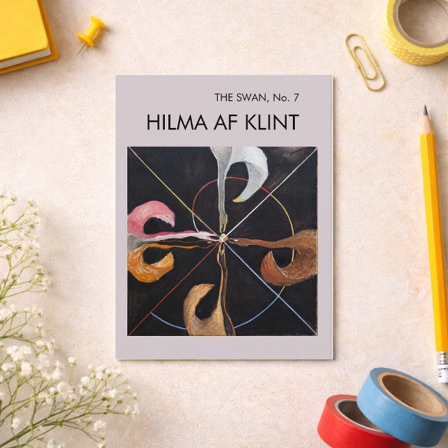 Svanen nr 7, Hilma af Klint Vykort (Skapare uppladdad)