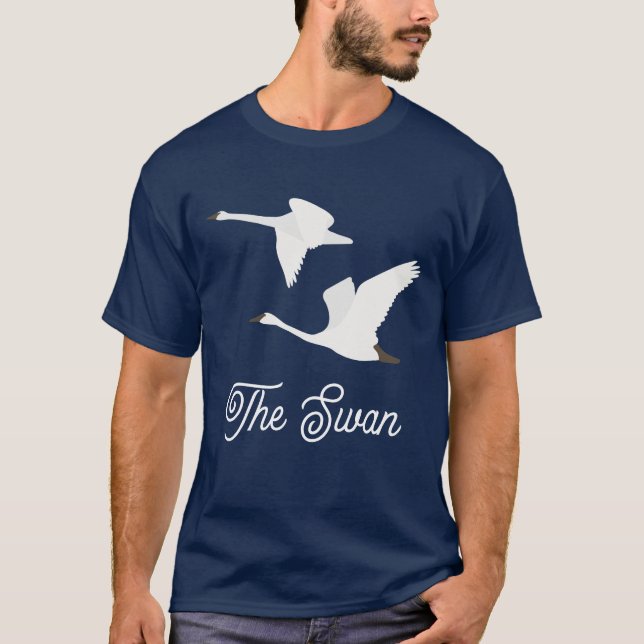 Svanfärgblocket T Shirt (Framsida)