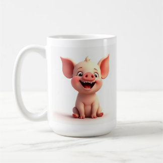 Sväng Ansikte Baby Pig Mugg Kopp