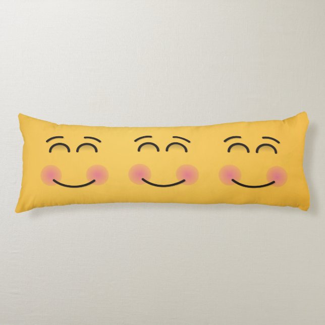 Sväng Ansikte med leende Öga Kroppskudde (Framsidan)