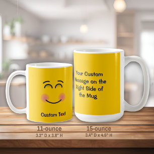 Sväng Ansikte med leende Ögon-kaffe Mugg