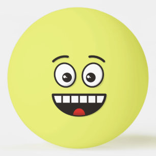 Sväng Ansikte med öppen mun-Ping-Pong-ball Pingisboll