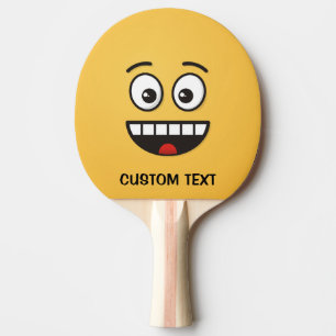 Sväng Ansikte med öppen mun-Ping-Pong Paddle Pingisracket