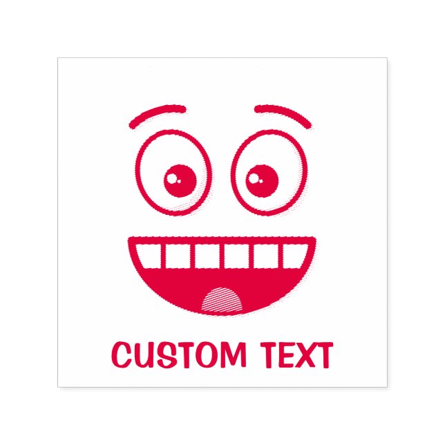 Sväng Ansikte med öppen mun Självfärgande Stämpel (Design)