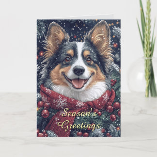 Sväng Collie Hund-julkort Kort