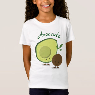 Sväng Friendly Avocado Tecknade figurer T Shirt