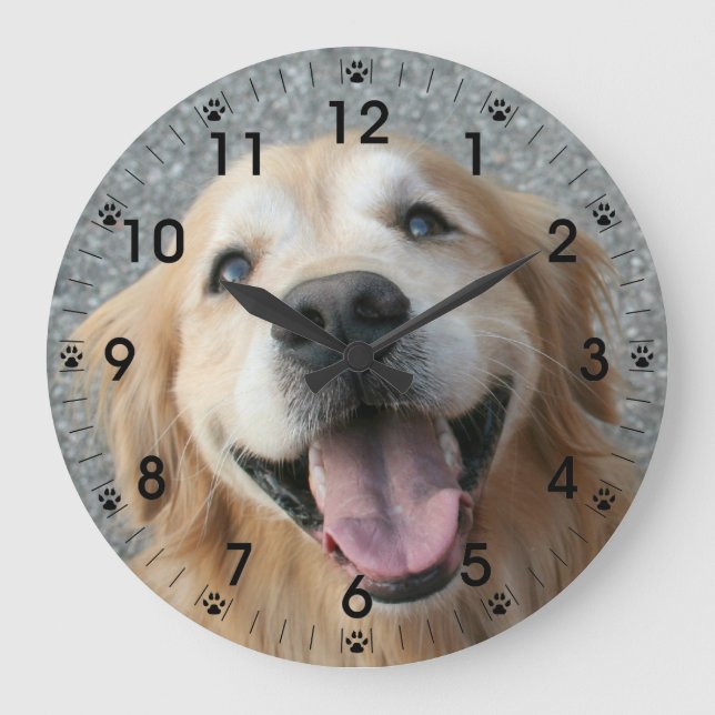 Sväng Golden Retriever-lås Stor Klocka (Framsida)