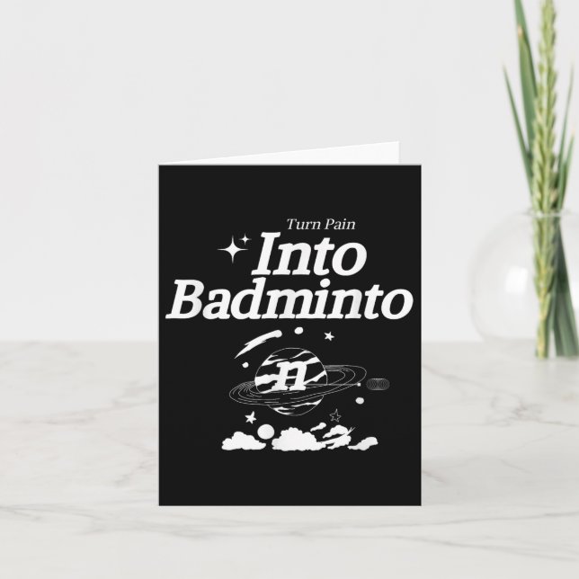 Sväng in smärta i Badminton-rackets skyttelsporter Kort (Framsida)