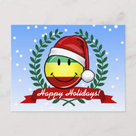 Sväng jul Stil Rastafarian Flagga Helg Vykort