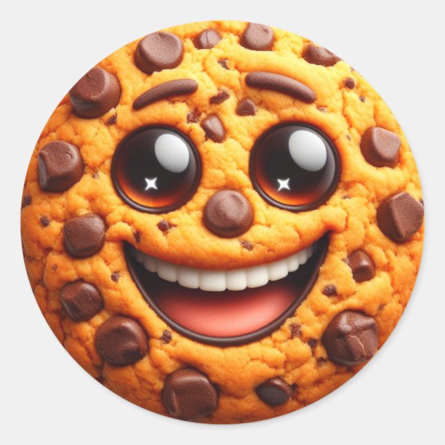 Sväng kaka. runt klistermärke (Framsida)