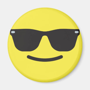 Sväng med Sunglasses Emoji Magnet