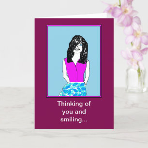 Sväng miss You Greeting Card Kort