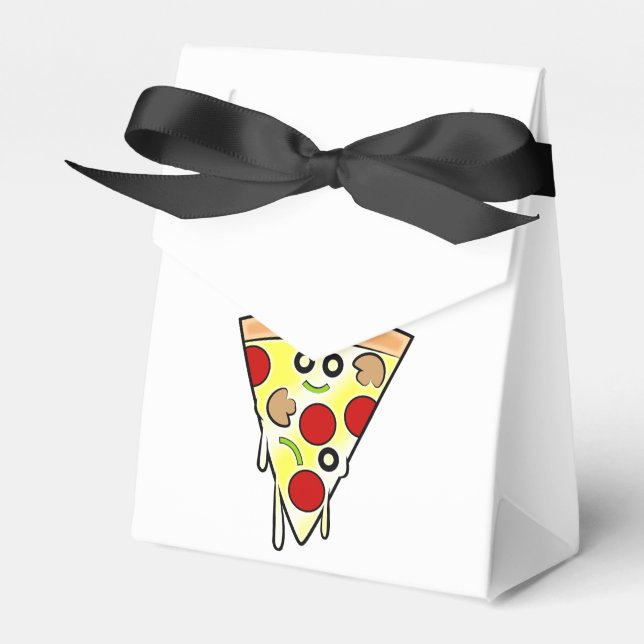Sväng Pizza Slice Goody Box Presentaskar (Framsidan Sidan)