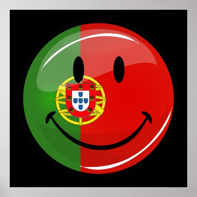 Sväng portugisisk Flagga Poster (Framsidan)