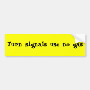 Sväng signalers använda på gas bildekal