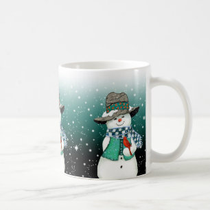 Sväng Snögubbe, kardinal i Snowstorm Mugg