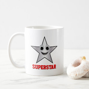 Sväng stjärnstjärna i Silver Färg Kaffemugg