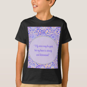 Sväng - tyst röst, starkt hjärta t shirt