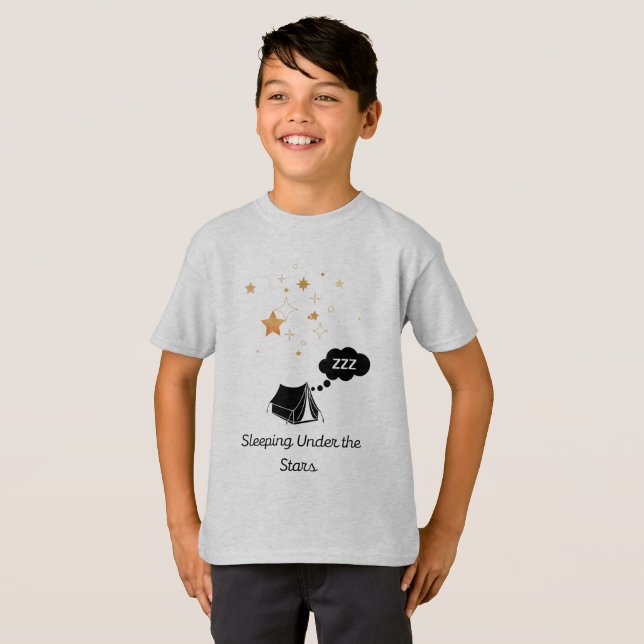 Sväng under Stars Barn, vanlig T-shirt (Hel framsida)