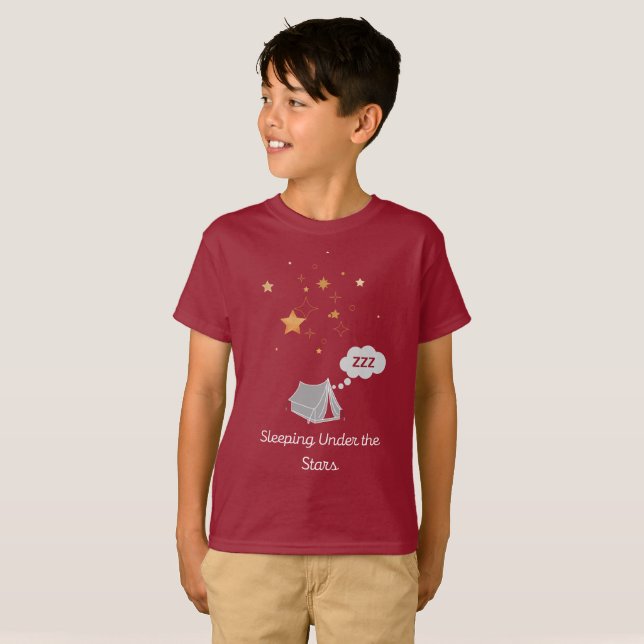 Sväng under Stars Barn, vanlig T-shirt (Hel framsida)