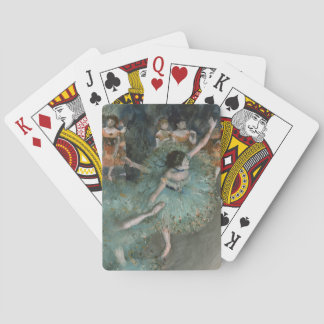 Svänga dansaredansare i gröna Edgar Degas Spel Kort