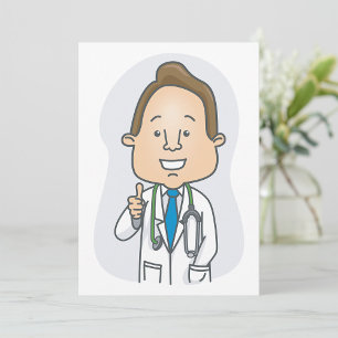 Svänga Ge tummar i Doktor upp till Stetoscope Inbjudningar