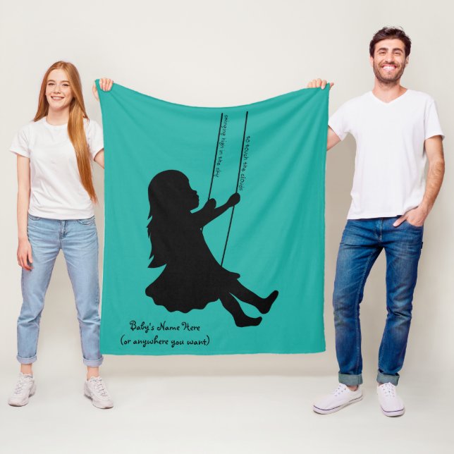 Svänga till molnen (M) Fleecefilt (På plats)