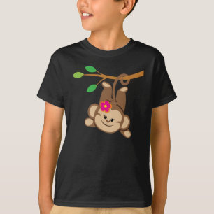 Svängande apa för flicka t shirt
