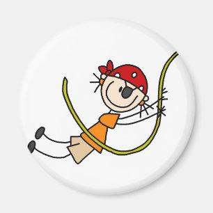 Svängande pinnepiratmagnet magnet