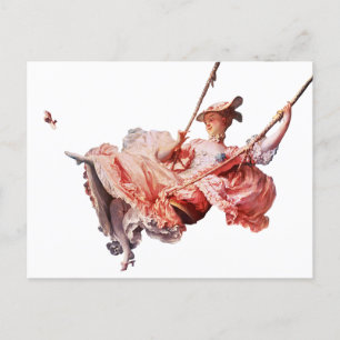 Svängningen, målning av Jean-Honoré Fragonard Vykort