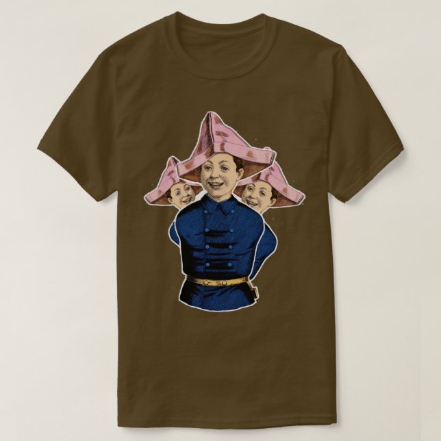 Svängpojkar papper hatt t shirt (Design framsida)