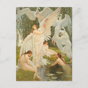 Svanmöerna Walter Crane Vykort