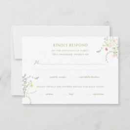 Svans Floral Monogram Krönings Bröllop OSA Kort