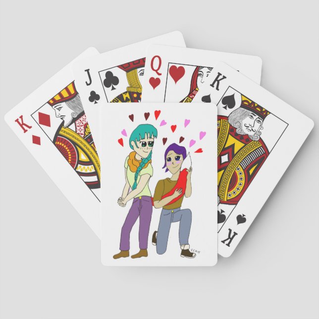 svans kärlek casinokort (Baksidan)